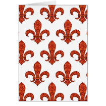 Crimson Garden Fleur Greeting Card