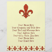 Crimson Garden Fleur de lis Full Color Flyer