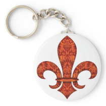 Crimson Garden Fleur Key Chain
