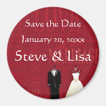 Crimson Love Magnets