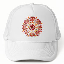 Crimson Mandala Hat