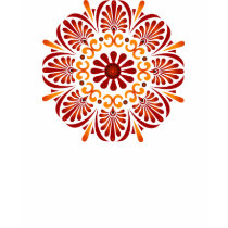 Crimson Mandala Ladies Petite T-shirt