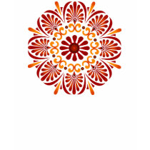 Crimson Mandala Ladies Petite T-shirt