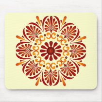 Crimson Mandala Mousepad
