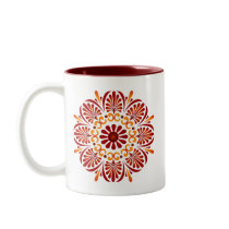Crimson Mandala Mug