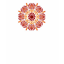 Crimson Mandala Twofer T-shirt