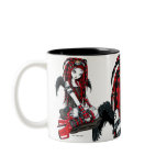 "Crimson" Red Tattoo Cyber Goth Angel Mug