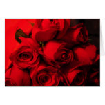 Crimson Rose Bouquet Greeting Card