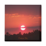Crimson Sky Refrigerator Magnet