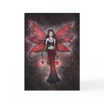 Crimson Star Christmas Fairy Card