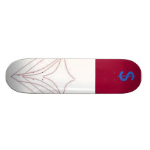 CRIMSON STAR CUSTOM SKATE BOARD
