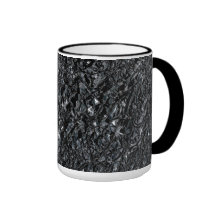 Crinkled Black Aluminum Mugs