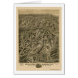 Cripple Creek, CO Panoramic Map - 1895 Greeting Card
