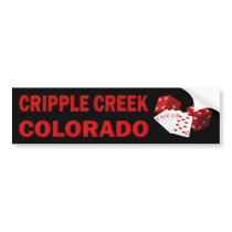 CRIPPLE CREEK COLORADO BUMPER STICKER