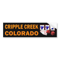 CRIPPLE CREEK COLORADO BUMPER STICKER