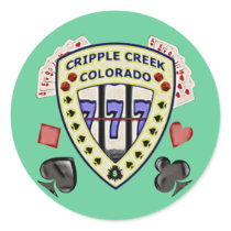Cripple Creek, Colorado Round Stickers