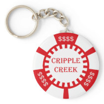 CRIPPLE CREEK POKER CHIP KEYCHAIN