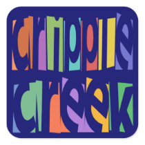 Cripple Creek Square Sticker