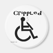 crippled fridge magnet