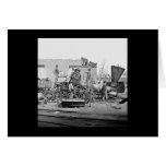 Crippled Locomotive in Richmond, VA 1865 cards