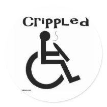 crippled sticker