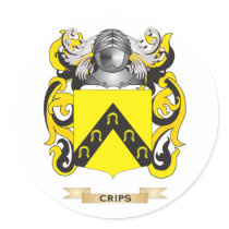 Crips Coat of Arms Round Sticker