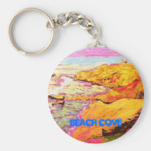 Crique de plage porte-clefs