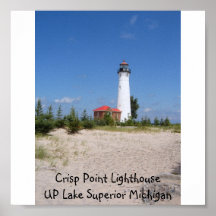 Crisp Point Lighthouse UP Michigan Poster