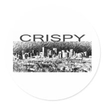Crispy Round Sticker