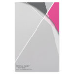 Criss Cross * Gray + Pink Business Stationery