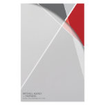 Criss Cross * Grey + Red Business Stationery