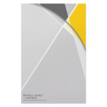 Criss Cross * Grey + Yellow Business Stationery