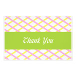 Criss-Cross Pastel Thank You Cards Stationery