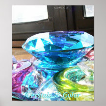 Cristaux et couleur posters