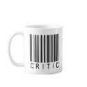 Critic Bar Code mugs