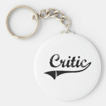 Critic Professional Job Keychains
