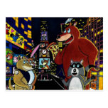 Critters in Times Square Post Card
