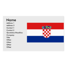 Croatia, Croatia Business Card Template