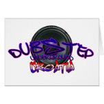 Croatia Croatian DUBSTEP Dub DnB reggae Electro Greeting Card