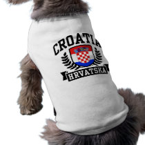 Croatia Dog Tee Shirt