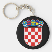 croatia emblem key chain