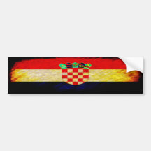 Croatia Flag Bumper Sticker