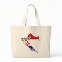 Croatia Flag map HR Hrvatska Bags
