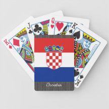 Croatia Flag Playing Cards