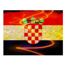 Croatia Flag Postcards