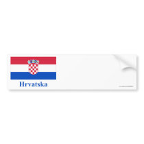 Croatia Flag with Name in Croatian
