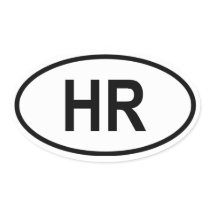 Croatia "HR" Stickers