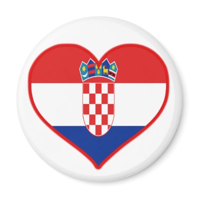 Croatia Love Fridge Magnet by robby1982