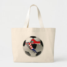 Croatia national team tote bags