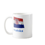 Croatia Waving Flag with Name in Croatian Mug